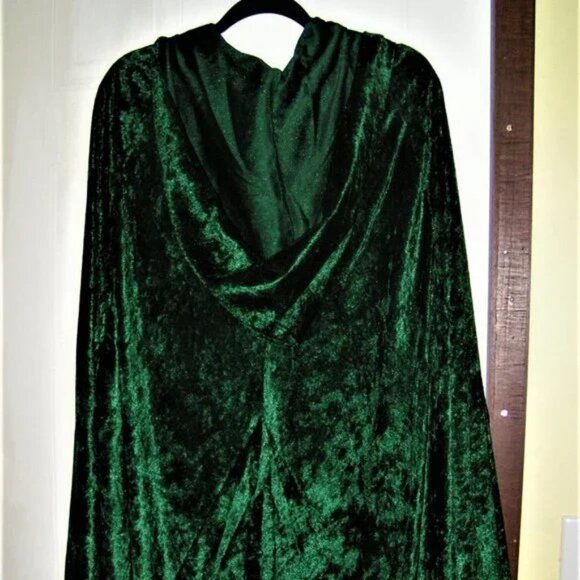 VON LANCELOT BRIGHT YELLOW HOODED CLOAK M - Picture 3 of 4